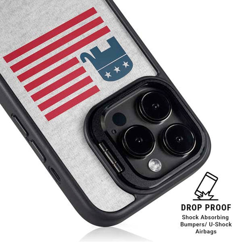 Republican American Flag iPhone 16 Pro Kickstand Case